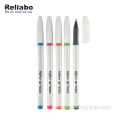 Custom brand logo plastic soft grip ballpoint pen